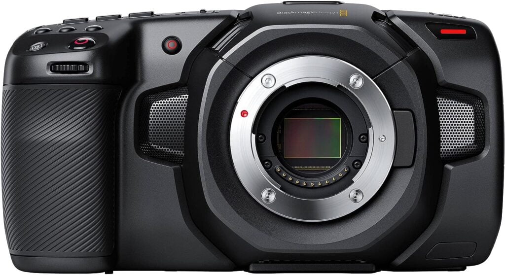Blackmagic Design Pocket Cinema Camera 4K Bundle – Includes SanDisk Extreme Pro 64GB SDXC Card, Additional LP-E6 Battery, Dual Battery Charger, and SolidSignal Microfiber Cloth